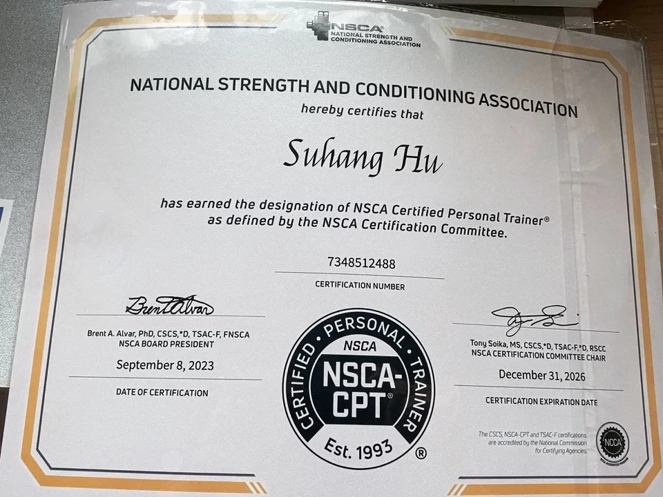 NSCA-CPT 國際私人教練證照範例（五） - DREX 動人學院